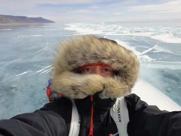 A very windy day on Lake Baikal